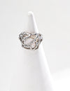 Fashionable natural pearl zircon ring
