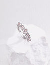 Design inspired floral drop glazed ring