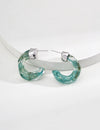 Imitation water grass agate imitation sea willow earrings