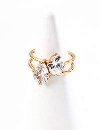 Minimally designed zircon ring
