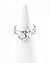 Minimally designed zircon ring