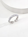 Simple imitation pearl ring
