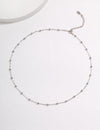 Pure silver minimalist necklace