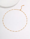 Pure silver minimalist necklace