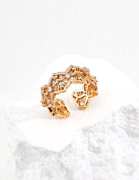Design inspired zircon ring