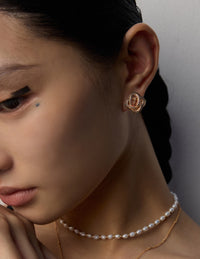 Design retro green zircon earrings