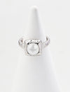 Simple natural pearl ring