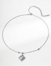Vintage design mother shell zircon pendant necklace
