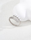 Design inspired pearl ring
