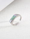 Simple Black Shell Ring