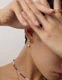 Vintage design frosted earrings
