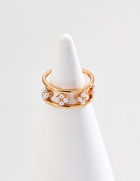 Simple imitation pearl pearl ring