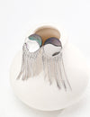 Pure silver minimalist shell earrings