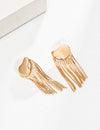 Pure silver minimalist shell earrings