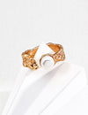 Natural pearl ring