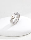 Natural pearl ring